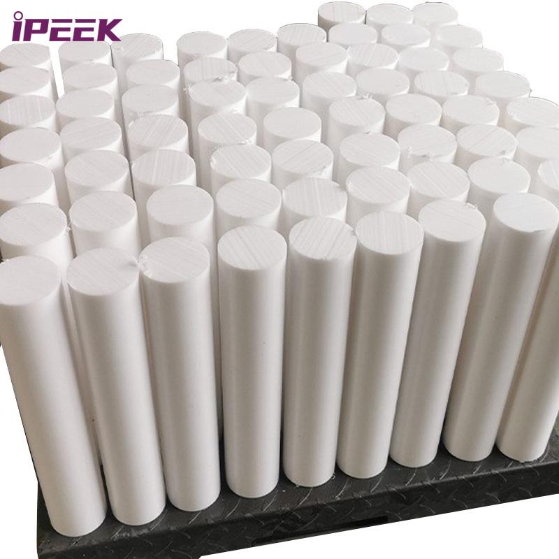 iPEEK Custom White Black 20mm 30mm 50mm ptfe Bars  Fluoroplastic PTFE Rod