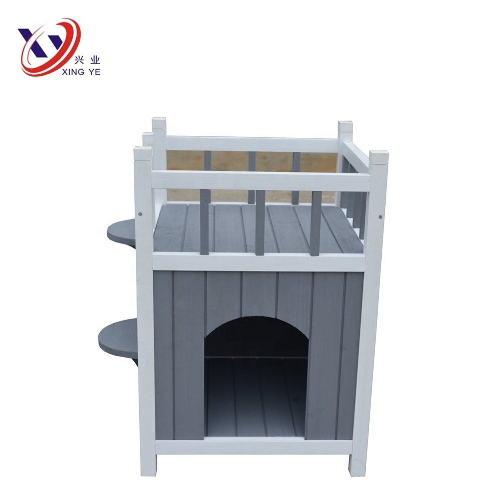 Eco-friendly portable wooden pet house cat house for outdoor indoor