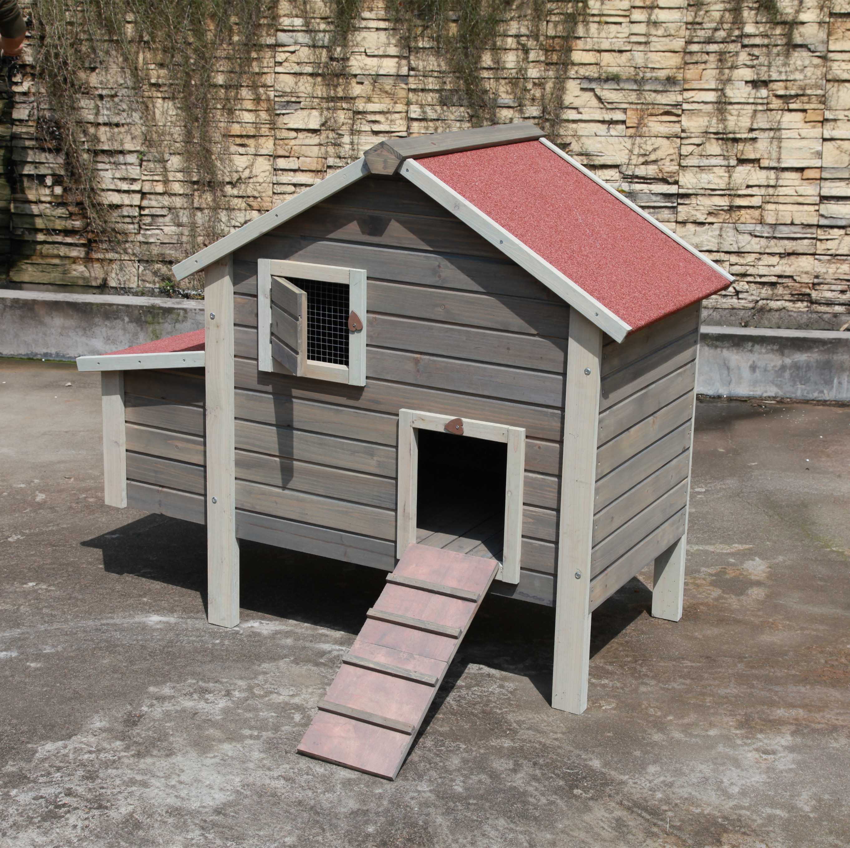 High Quality Fir Wood Timber Chicken Coop, Hot Sale Coop Chicken