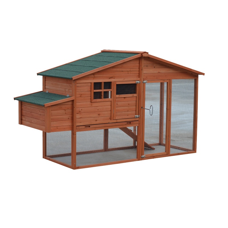 Best Price Durable Bamboo Wooden Chicken Coop With Feeder