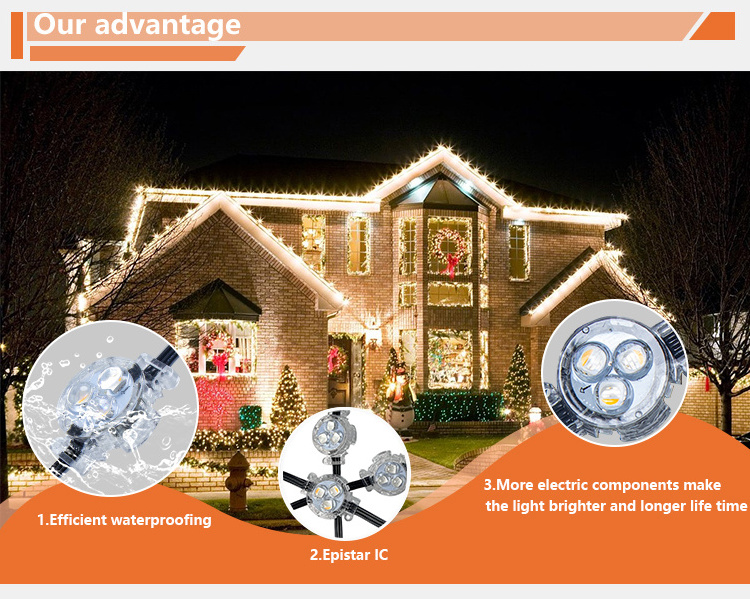 pixel led ws2811 soffit lighting led light home 12v 24v rgbic led permanent outdoor lights