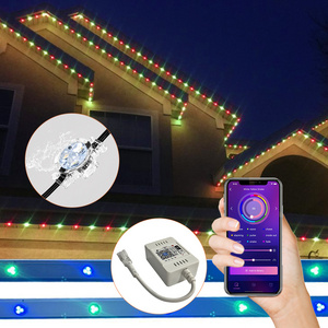 ucs2904 ws2811 soffit lighting 12v 24v 48v rgbic led permanent outdoor lights Christmas point light