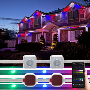 Christmas Holiday Decoration Ip68 Waterproof Rgbic Led Permanent Outdoor String Point Eaves Light