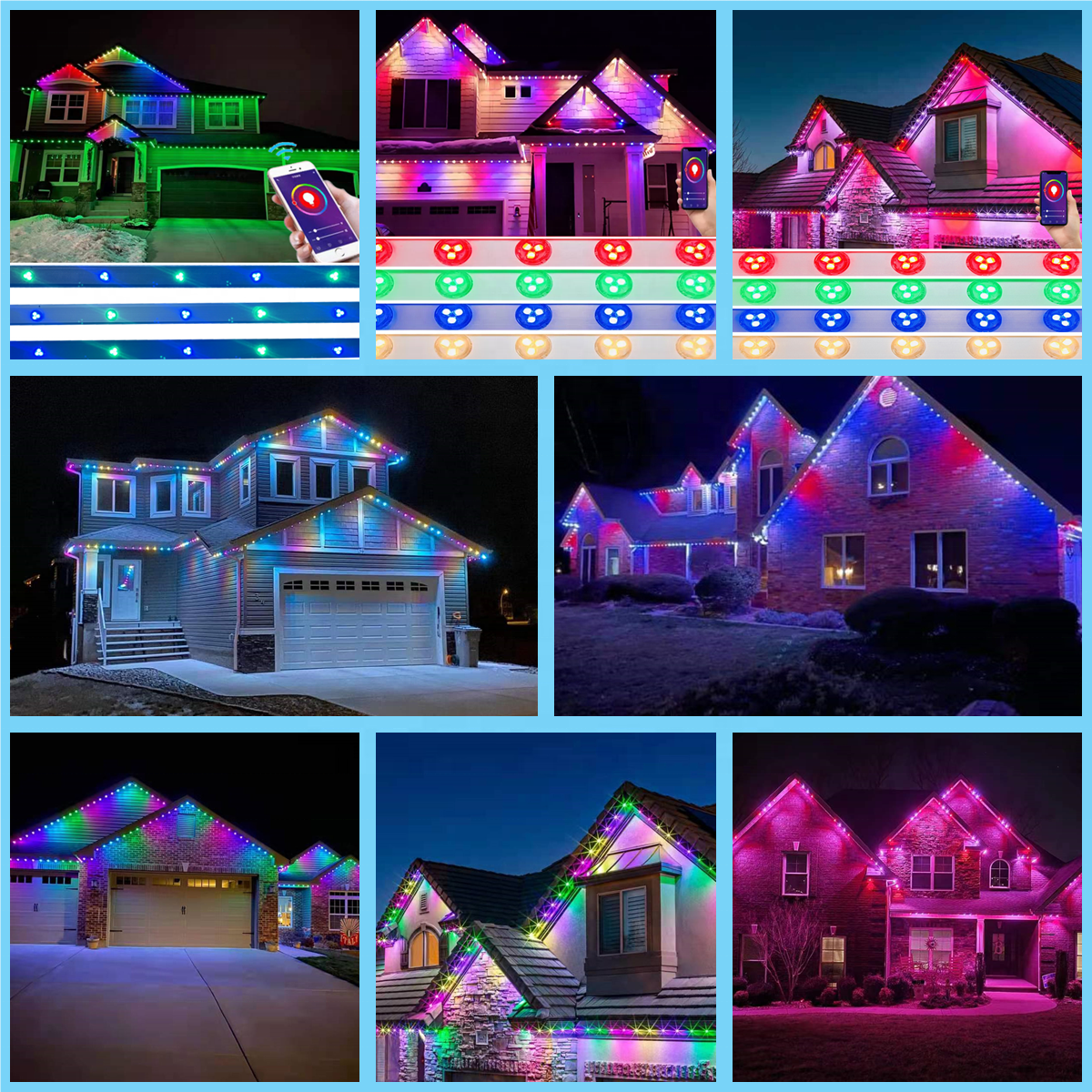 rbg programable christmas lights led light strip ip68 12v ucs2904 rgbw permanent christmas lights