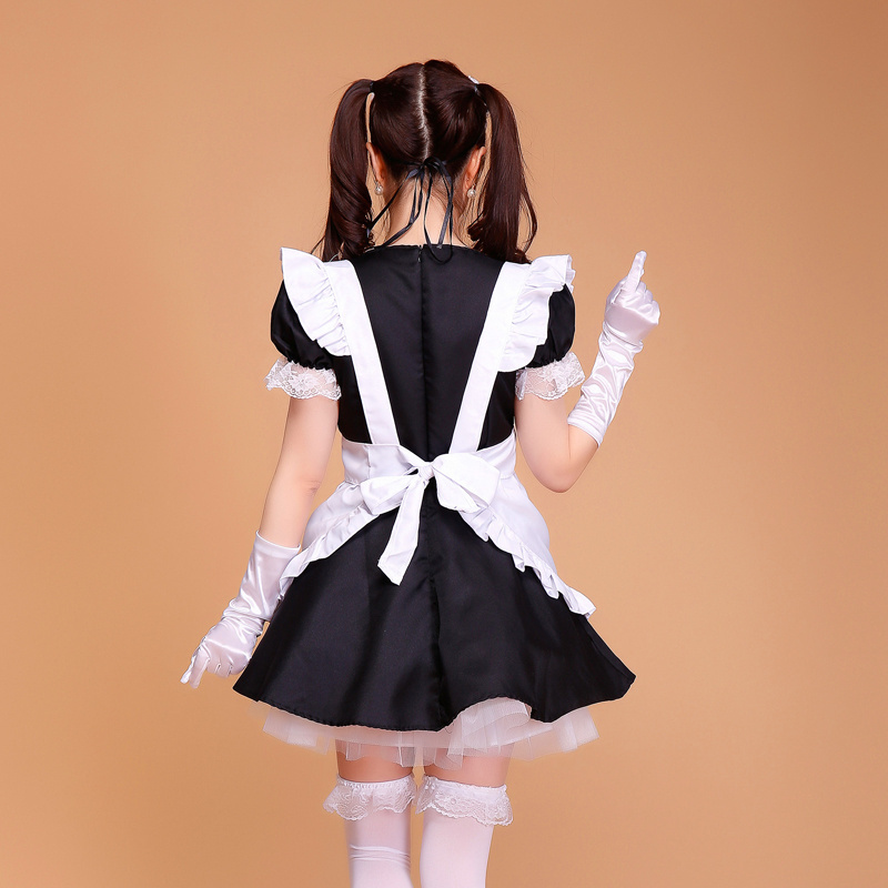 Hot Women's Maid Costume Lolita Fancy Dress Anime Cosplay French Apron Maid Fancy Dress Costume For Theme Party Halloween