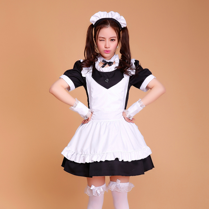 Hot Sale Party Sex Cosplay Costumes Black Classic Male French Maid Cosplay Costume For Halloween Party Fancy Dress