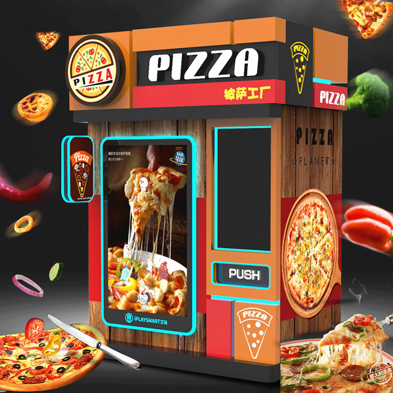 Luxury big combo vending machine for pizza coin pizza making machine distributeur pizza vending machine