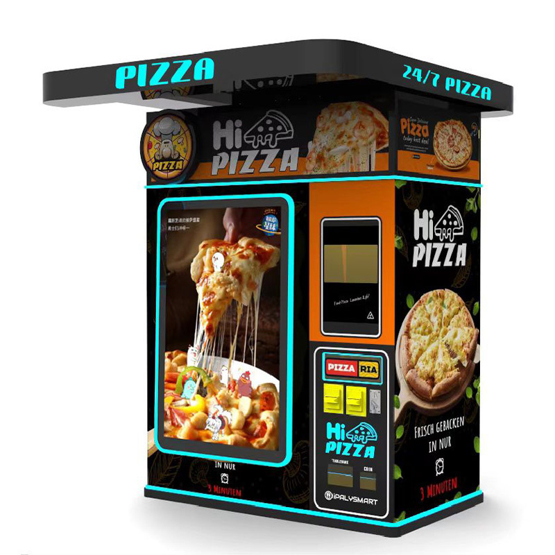 Full Automation Hot Food And Pizza Vending Machine Customized Happy Cone And Umbrella Pizza Vending Making Machine Food