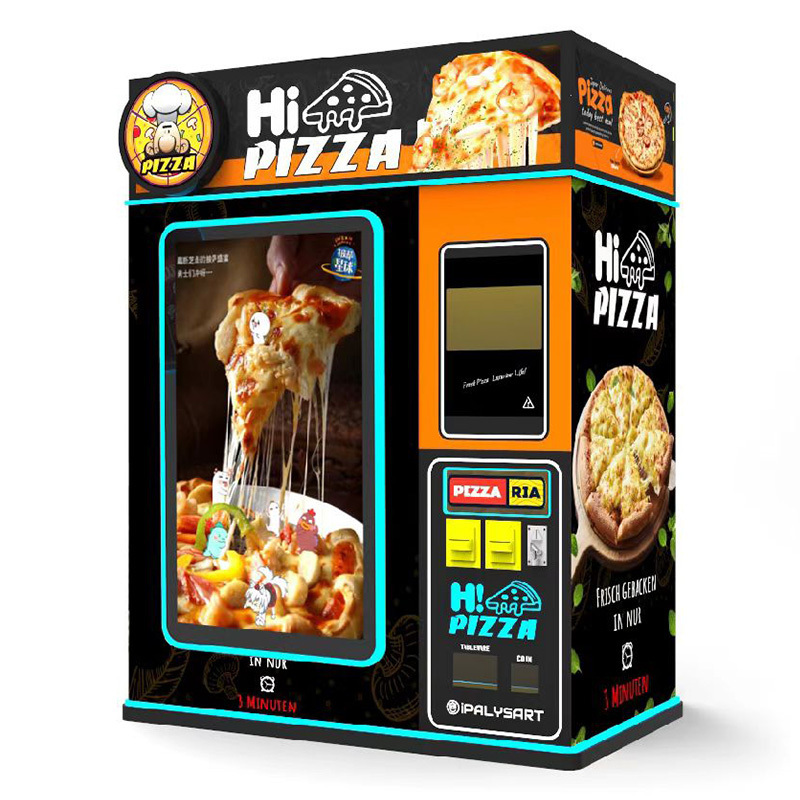 Full Automation Hot Food And Pizza Vending Machine Customized Happy Cone And Umbrella Pizza Vending Making Machine Food