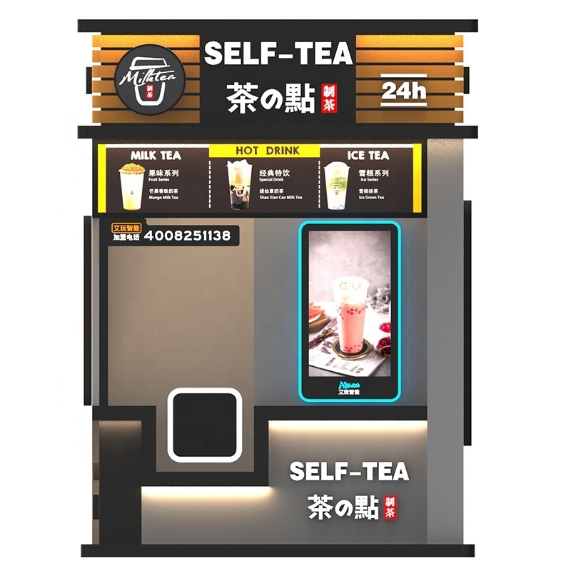 Bubble Tea Vending Machine Automatic Robotics Arm Smart Cold Drink Coffee Boba Milk Tea Vending Machine For Sale Manufacturer