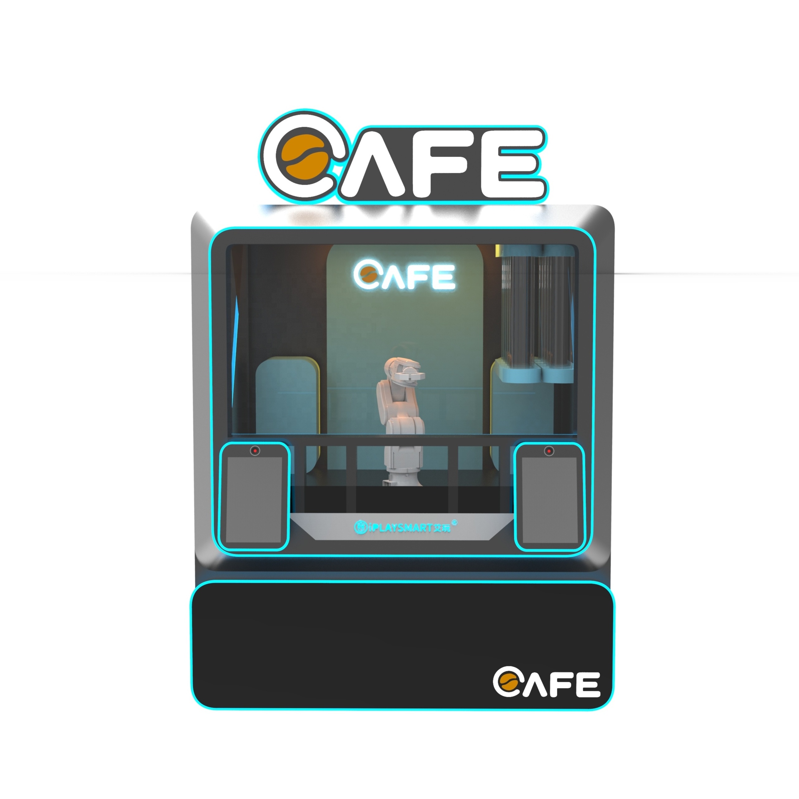 Iced Vending Machine For Coffee Robot Arm Combination Milk Tea And Espresso Hot Chocolate Coffee Vending Machine Coin Operated