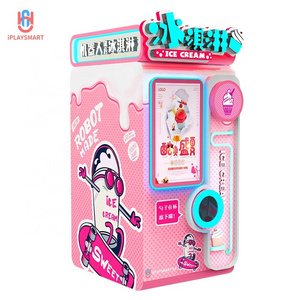 Soft Ice Cream Vending Machine Fully Automatic Robot 2022 New Style Frozen Smoothies Coin Operated Mobile Self Sevice For Sale