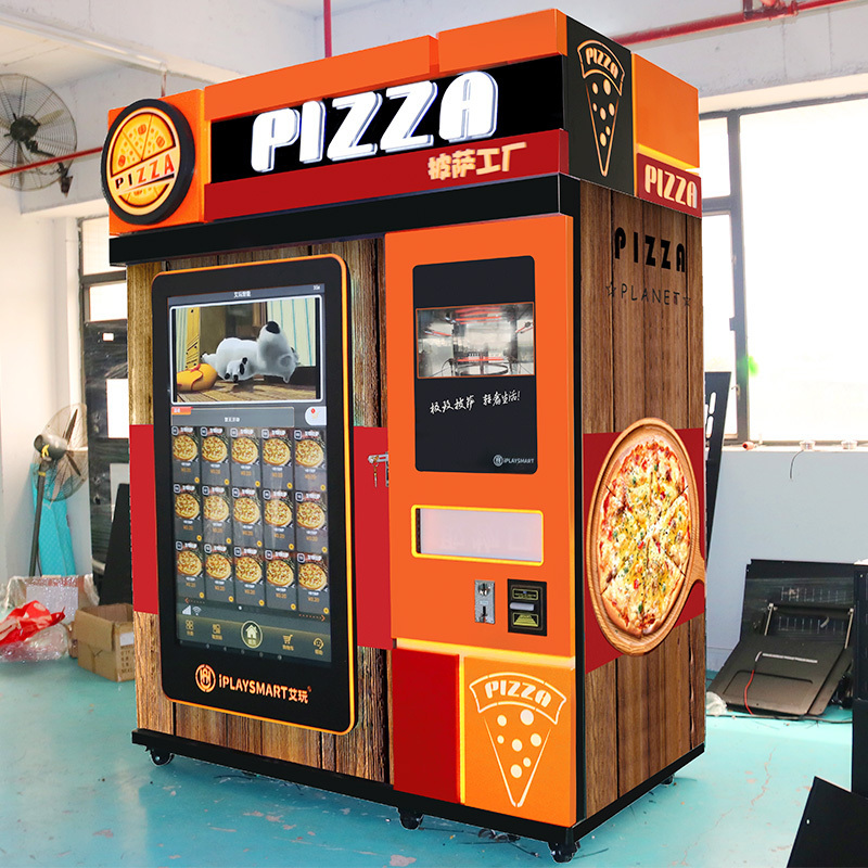 Sale Digital vending machine and automatic pizza cooker street food pre-made standing pizza vending machines