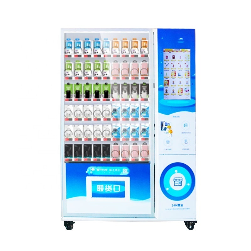 Umbrella Vending Machine Electronic Intelligent Combo Touch-Creen Vending Machine With Cards Bills Banknotes Receive Payment