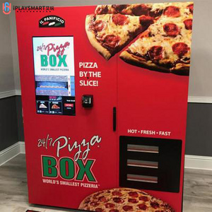 Customizable Touch Screen Pizza Vending Machine fully Automatic for subway school relax fresh fast food vendor machine