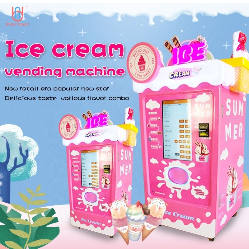 2022 New Style Intelligent Ice Cream Vending Machine For Sale