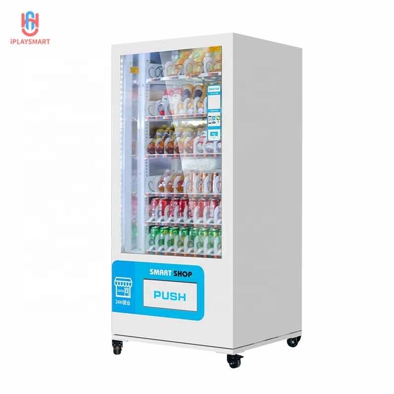 Single Cabinet Smart mini slim Vending Machine snacks and drinks automatic touch screen snack and drink vending machine comb