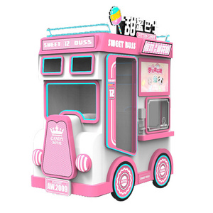 Automatic Cotton Candy Vending Machine Coin-Operated Fully Automatic Cotton Candy Vending Fairy Floss Machine Robot