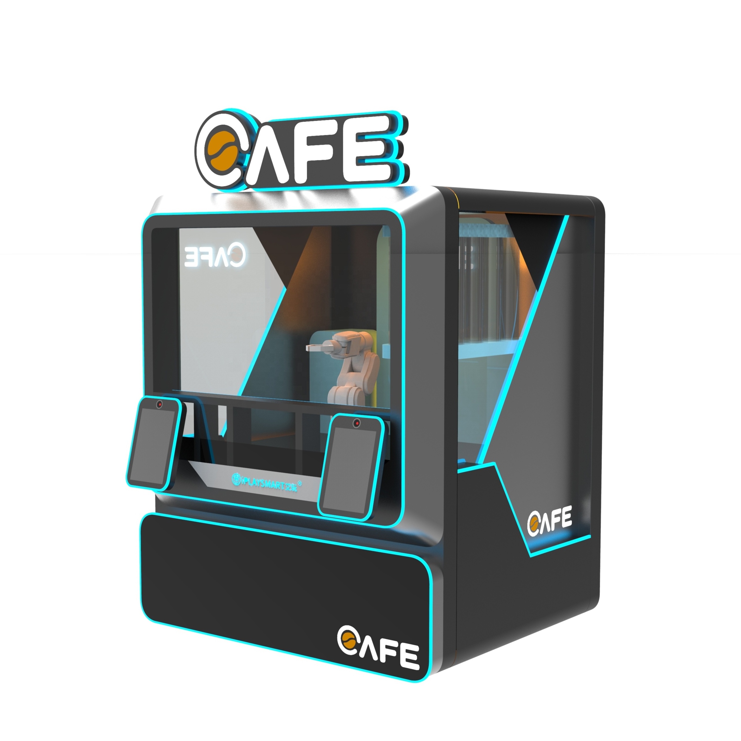 Iced Vending Machine For Coffee Robot Arm Combination Milk Tea And Espresso Hot Chocolate Coffee Vending Machine Coin Operated