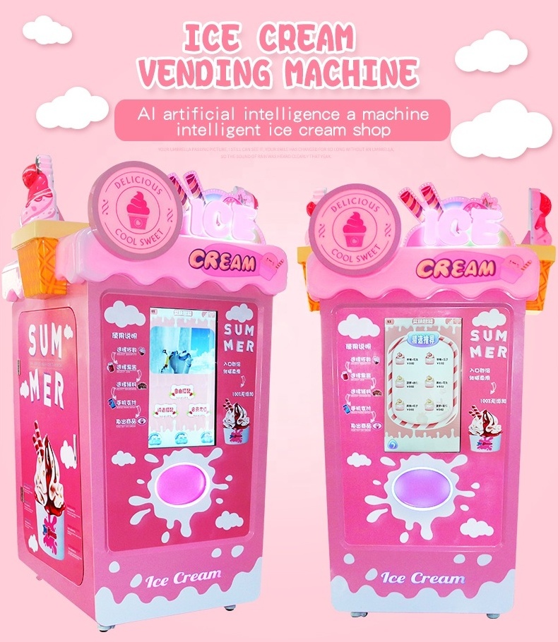 2022 New Style Intelligent Ice Cream Vending Machine For Sale