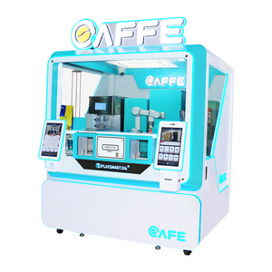 Iced Vending Machine For Coffee Robot Arm Combination Milk Tea And Espresso Hot Chocolate Coffee Vending Machine Coin Operated