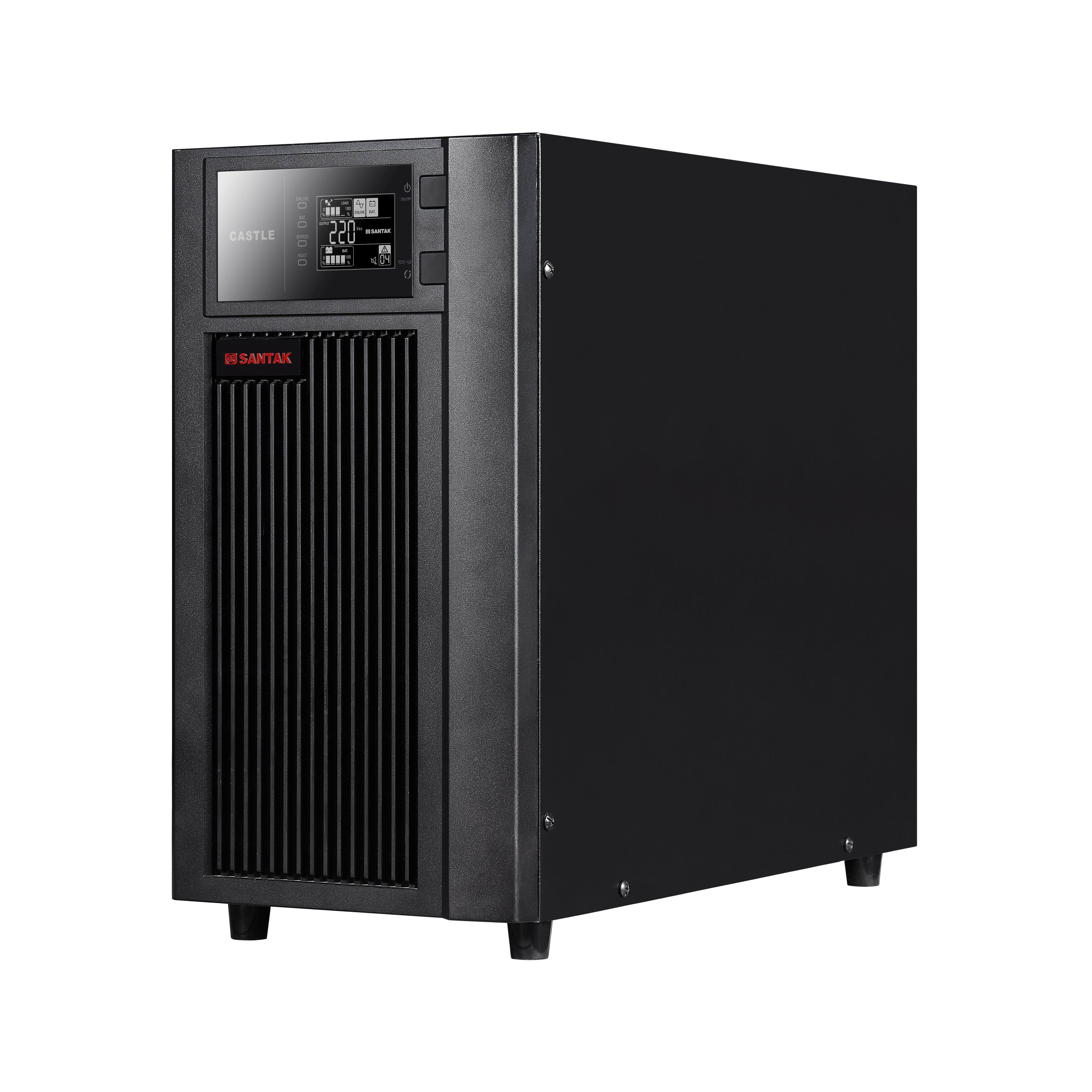 UPS SANTAK Castle 10kS 10kVA 10 kVA 9kW double conversion online tower UPS with 1 hour 2 hours backup external battery required