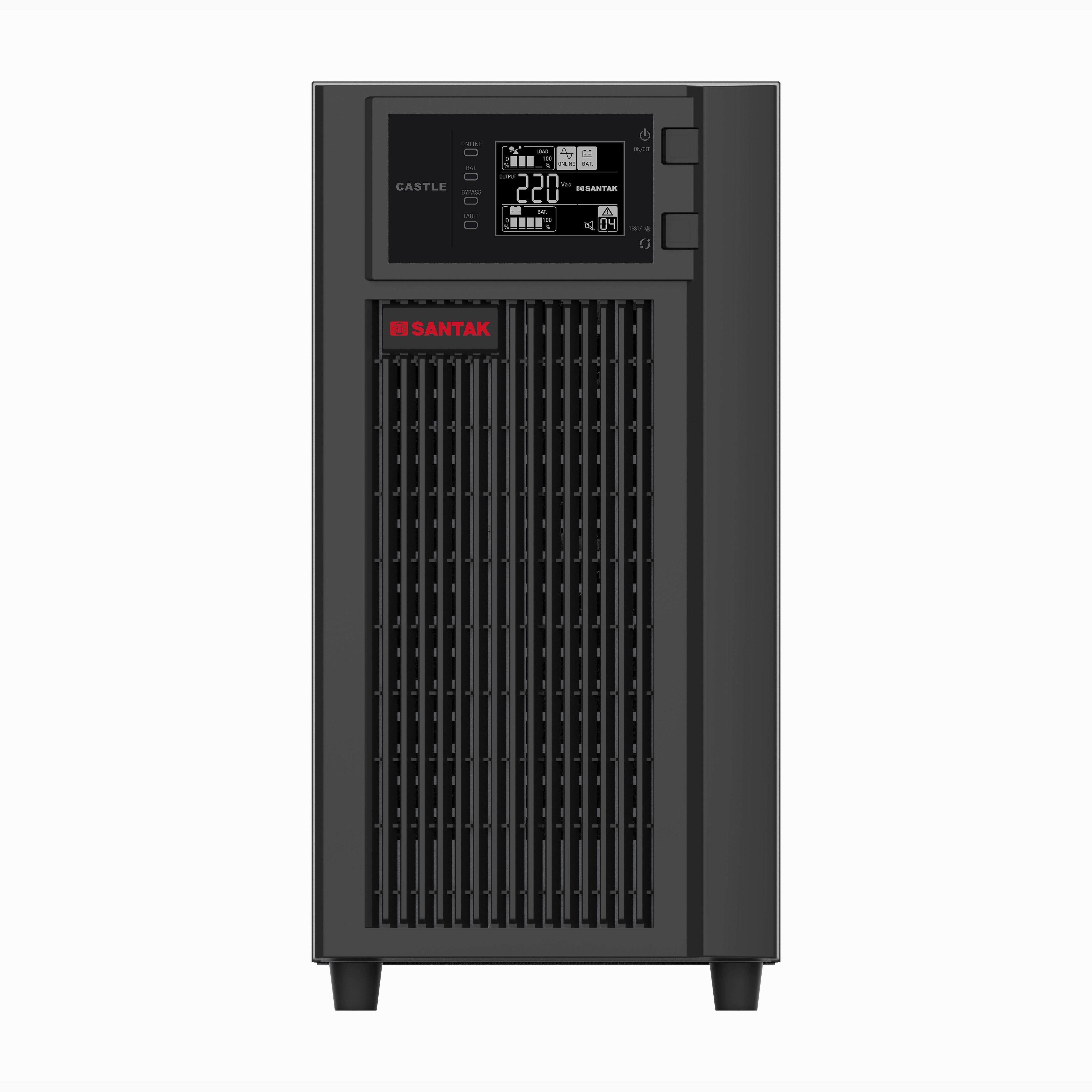 UPS SANTAK Castle 10kS 10kVA 10 kVA 9kW double conversion online tower UPS with 1 hour 2 hours backup external battery required