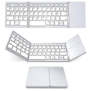 Hot Sale Wireless Teclado BT Mini Portable Foldable Flexible Keyboard With Touchpad For Ipad