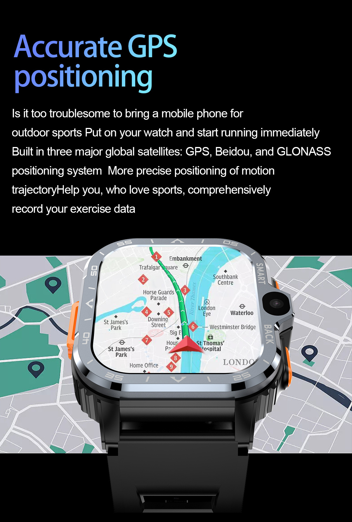 VALDUS 2024 New 4G Sim Card Android Smartwatch GPS WIFI S8 Ultra S9 Dual Video Camera Women Men Fashion hombre PGD Smart Watch