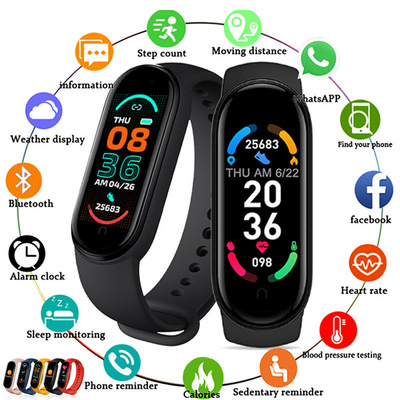 VALDUS M6 Smartband Color Screen IP67 Waterproof Reloj Inteligente Fitness Tracker Heart Rate Blood Pressure Monitor Smart Watch