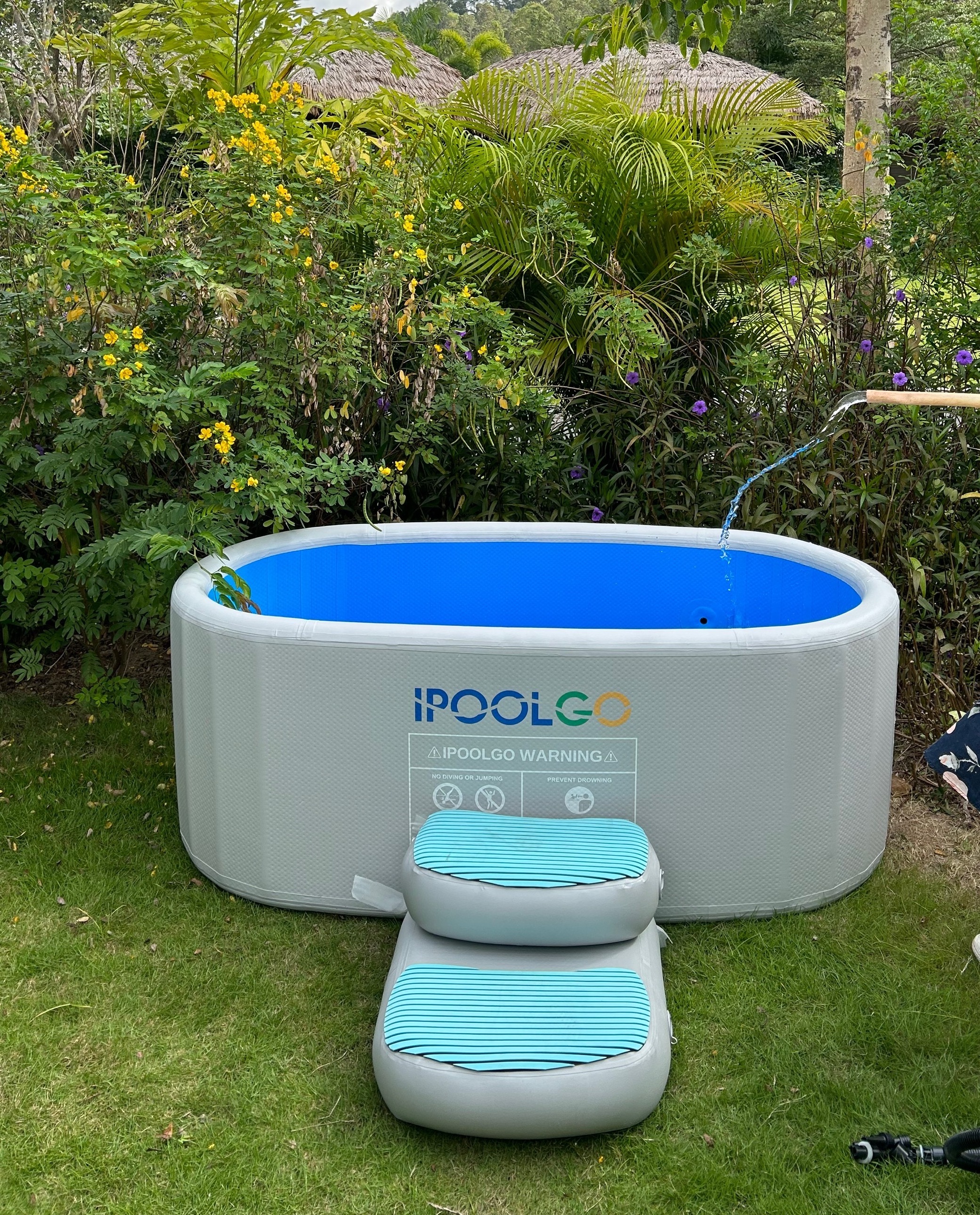 IPOOLGO Outdoor Portable ice bath tub inflatable For Recovery Cold Water Therapy Hot bath Foldable Bathtub Adult Plunge Pool