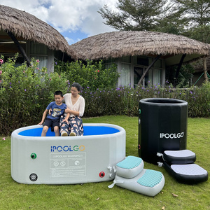 IPOOLGO Outdoor Portable ice bath tub inflatable For Recovery Cold Water Therapy Hot bath Foldable Bathtub Adult Plunge Pool