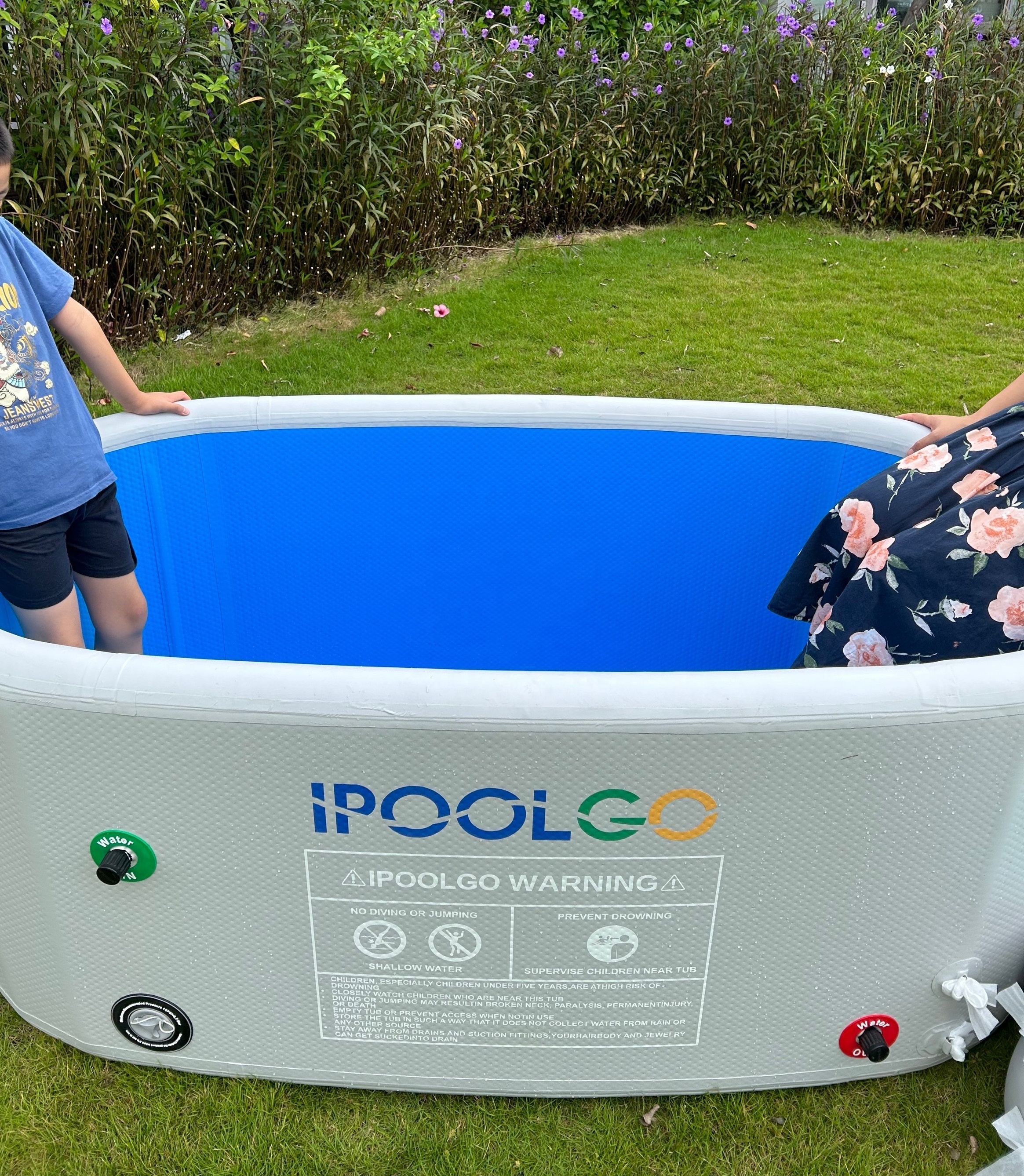 IPOOLGO Outdoor Portable ice bath tub inflatable For Recovery Cold Water Therapy Hot bath Foldable Bathtub Adult Plunge Pool