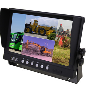 iPoster 9" 4 Split Display LCD Screen Car Reverse Quad Monitor For Truck Bus