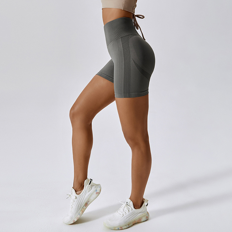 Hot Sale Seamless Subtle Scrunch Breathable Impenetrable Yoga Pants Fitness Butt Lift Line Workout Yoga Wearing Sports Shorts