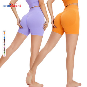 High Quality Quick Dry Stretchy Scrunch Peach Hip Butt Lift Seamless Workout Outfit Fitness Pants Outdoor Running Yoga Shorts