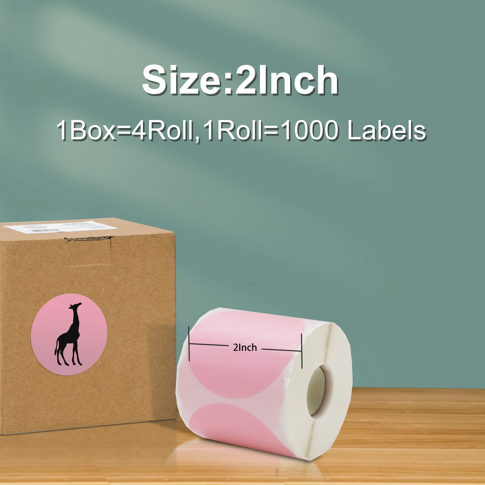 Label Paper Adhesive Roll Stickers Print Custom Stickers Permanent Round Label Vending Machine Custom Sticker 1 Roll Accept All