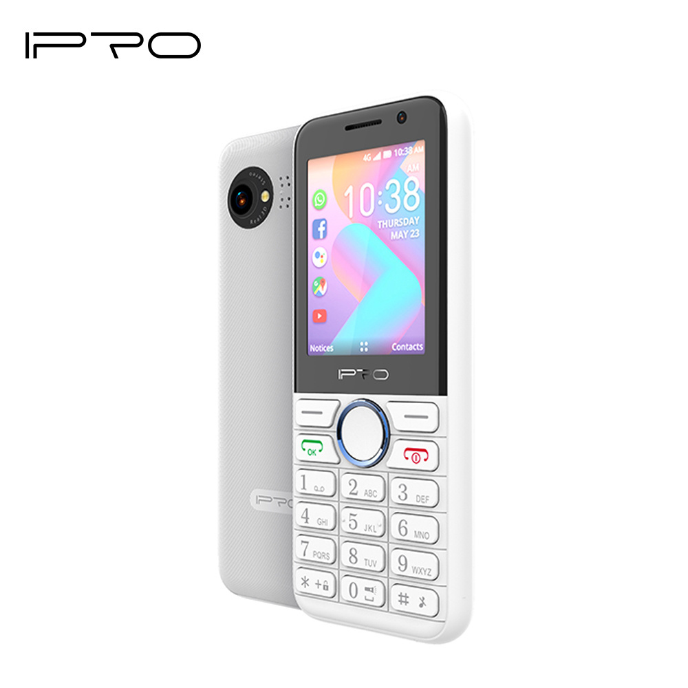 Hot selling 2.4 inch mini mobile phone KaiOS 3G 4G Dual sim feature phone with 4GB+512MB and 1400mAh Battery made in China