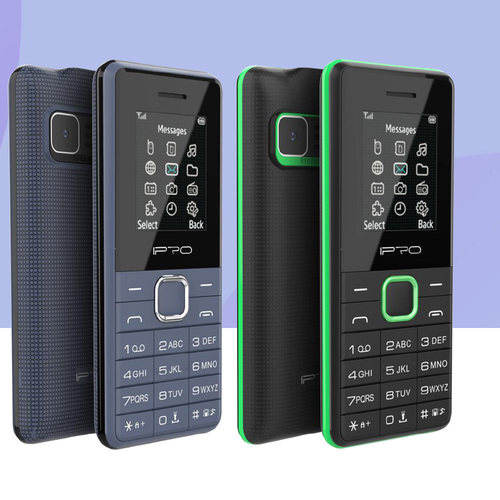 IPRO A18 Style 2G GSM Mobile Phone Dual Sim Big Torch New Slim Feature Phone 1.77inch 32MB+64MB 0.08MP 1000mah Phones