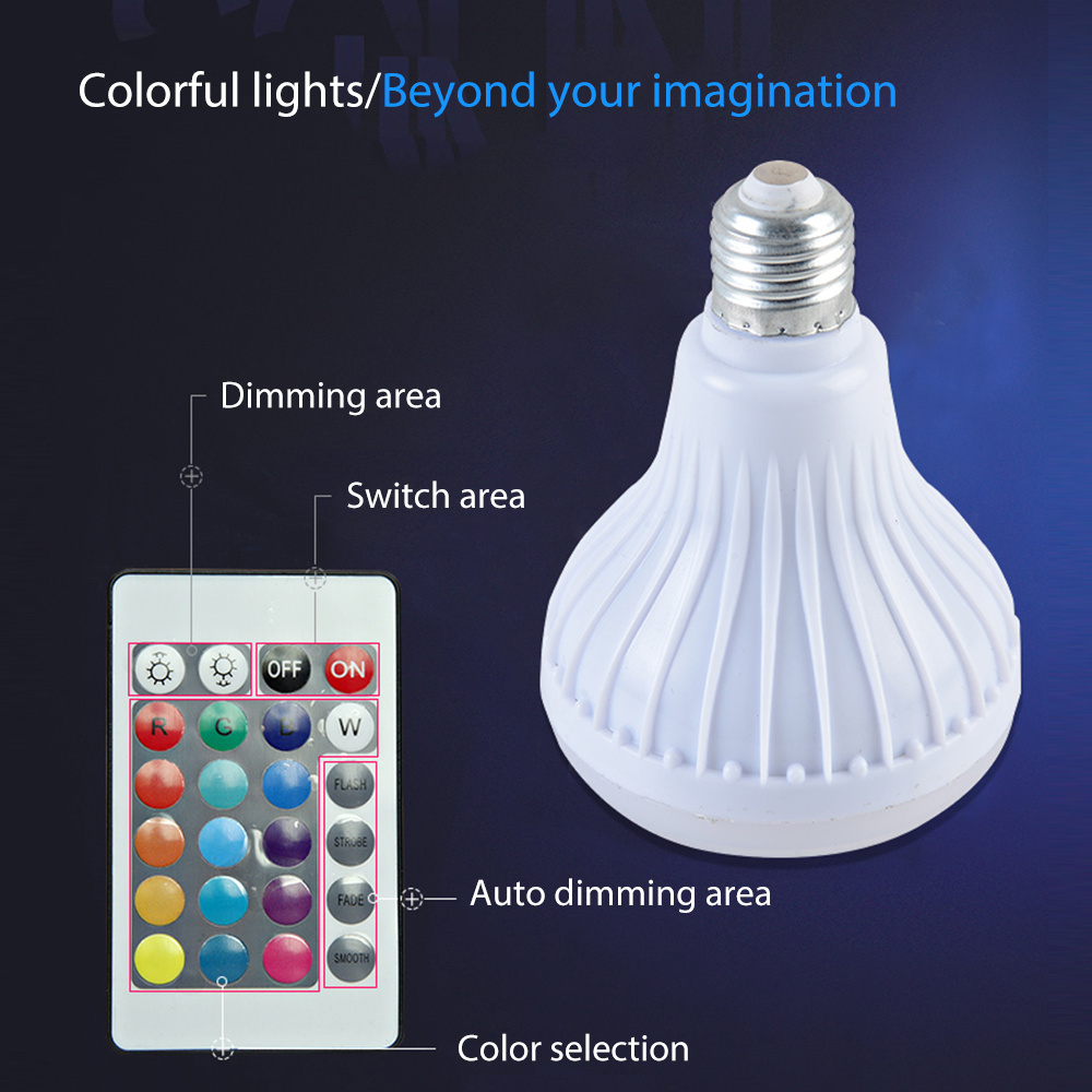 Chinese manufacturer party ball music light dimmable led bulbs sound smart bulb