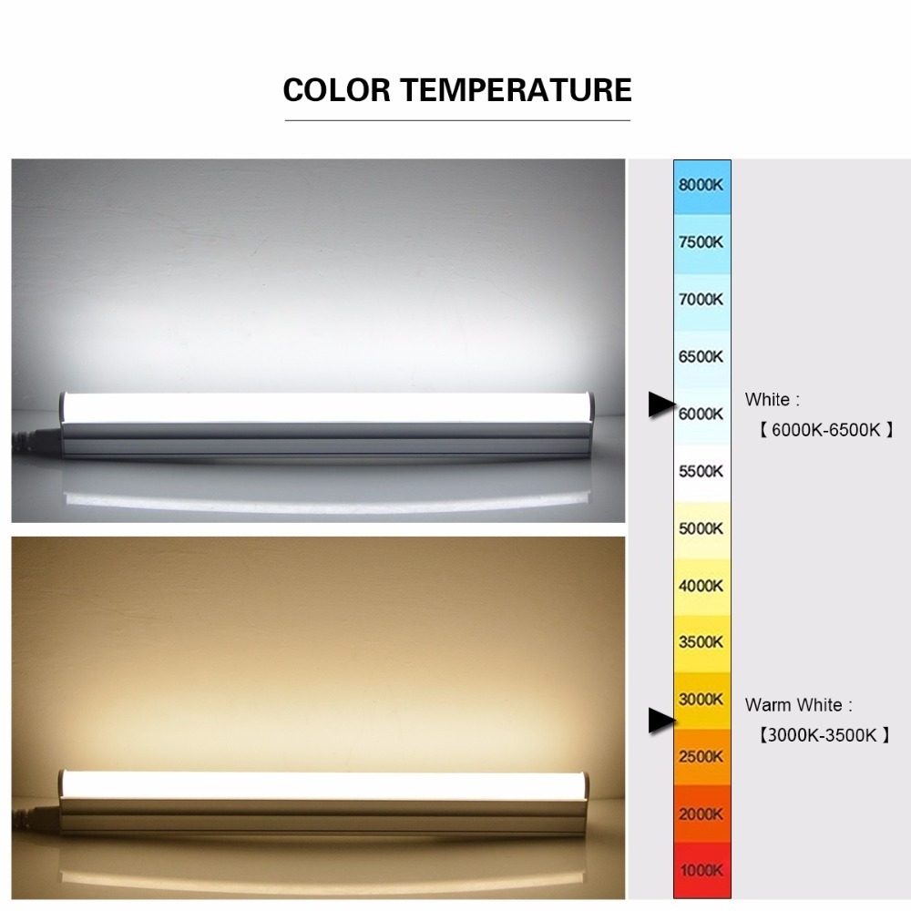 Shop home basement office ceiling lighting t5 stand housing led light tube