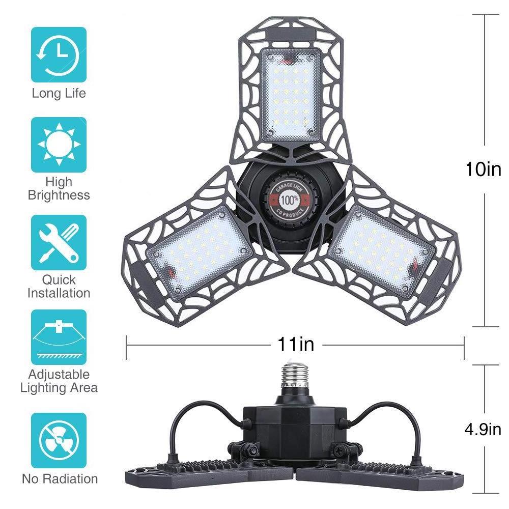 Hot Sell Basement Garage Workshop Warehouse Angle Adjustable Deformable Lamp Light Fixture LED Ceiling Light