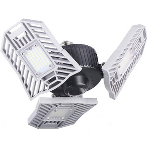 Led garage lamp deformation folding lamp factory warehouse basement lamp light price shenzhen led high bay light