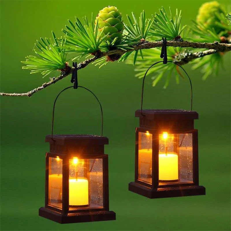 Holiday lighting outdoor lantern tea hanging led candle light tree lantern candle lighting