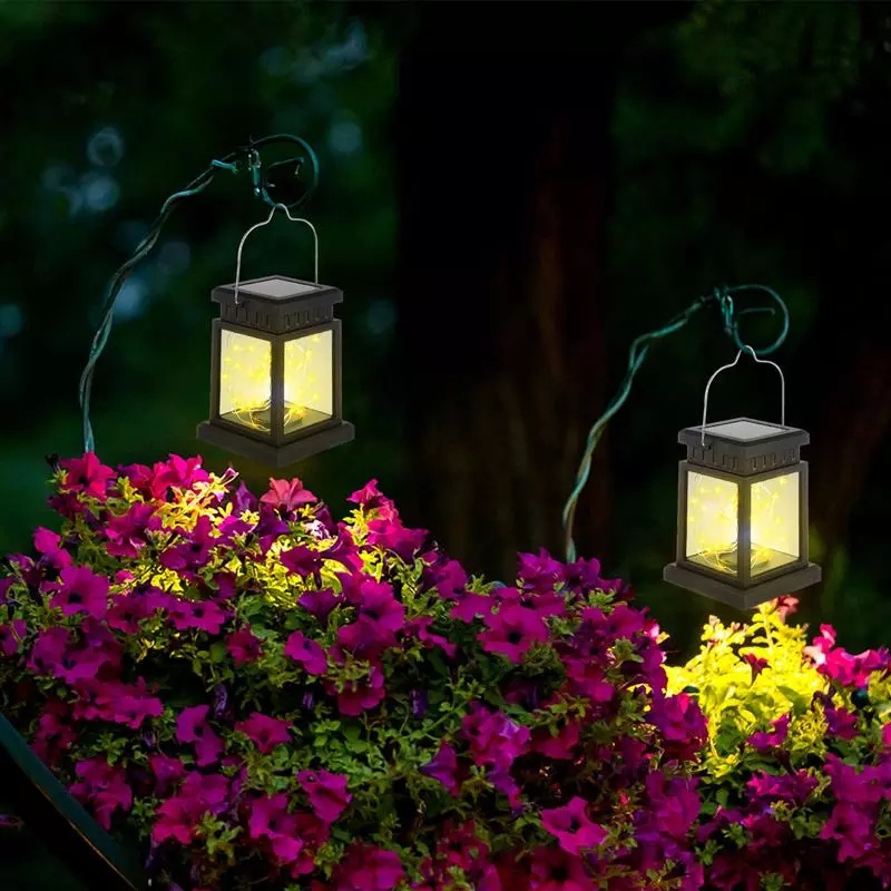 Wholesale patio lantern pendant string wall solar outdoor light string christmas projector light