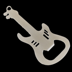 Electric Guitar shaped metal bottle opener keychain Musical instrument  beer opener