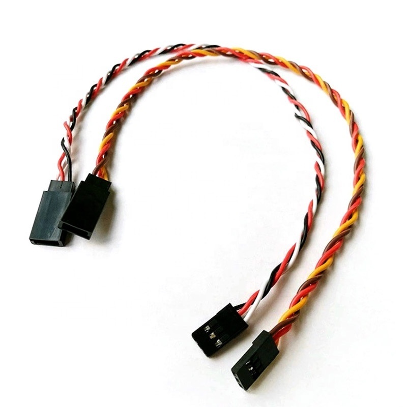 Custom Servo Extension Cable Lead Wire 15Cm 3 Pin Cord Jr Male To Female Wire Harness Cable Assembly