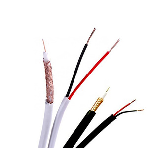 CATV CCTV Cable Rg59 Rg 59 Coaxial Cable With Power Copper 2 Core Power Cable