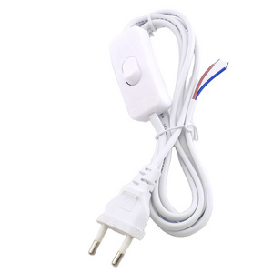 1.8M Eclectic 110V-200V Ac Power Supply Cable Euro Extension Cord Adapter 303 On/Off Switch For Led Light Bulb Tube