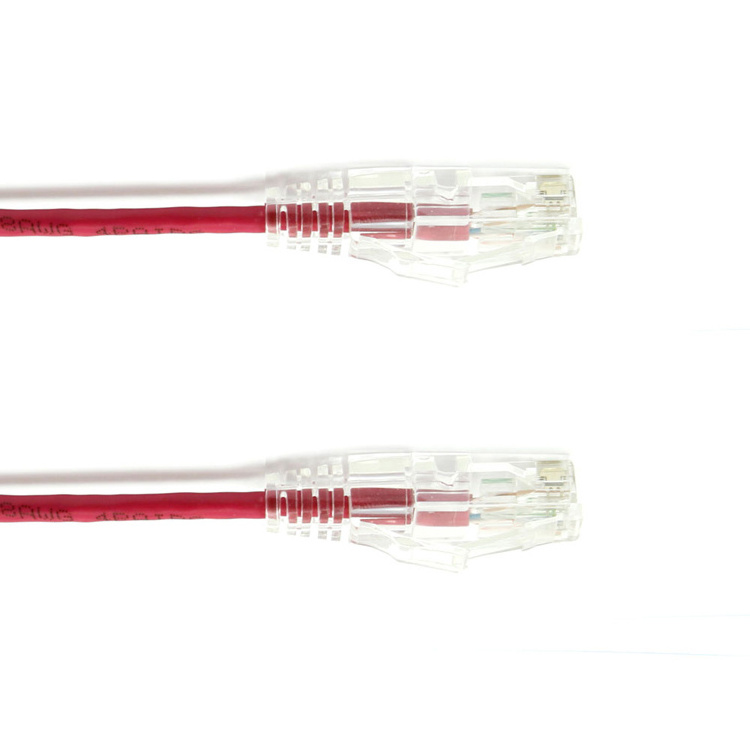 Super Slim Siemon Cat6A Patch Cord Utp 32Awg Transparent Stripping Machine Network Lan Cable